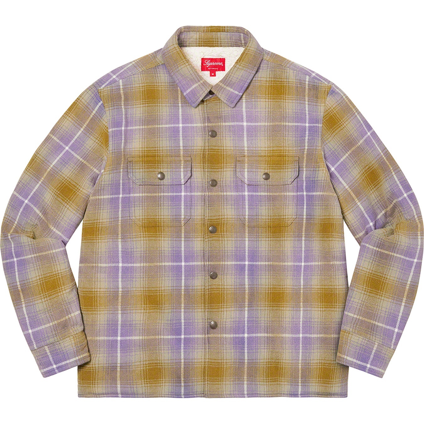 Shearling Lined Flannel Shirt view 12
